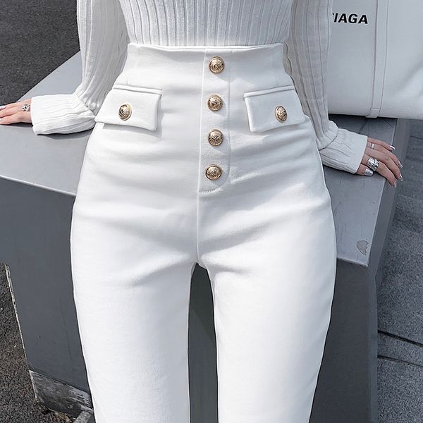 button solid elastic high waist skinny mom pants women korean style stretch denim pencil pants casual stretch jeans female, Blue
button solid elastic high waist skinny mom pants women korean style stretch denim pencil pants casual stretch jeans female, Blue