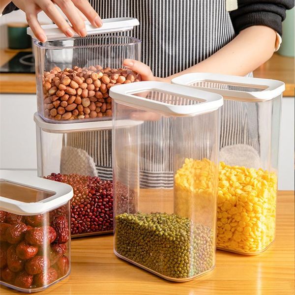 oversized grade thickened plastic storage box household transparent sugar bowl kitchen utensils white container bottles & jars
oversized grade thickened plastic storage box household transparent sugar bowl kitchen utensils white container bottles & jars