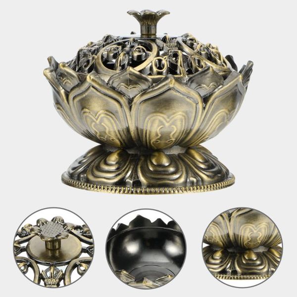 1pc vintage lotus incense burner practical holder multipurpose home decor fragrance lamps
1pc vintage lotus incense burner practical holder multipurpose home decor fragrance lamps