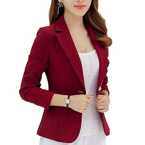 women's suits & blazers long-sleeved slim women and jackets small suit korean version (gray/blue/wine red/navy blue) ladies blazer, White;black
women's suits & blazers long-sleeved slim women and jackets small suit korean version (gray/blue/wine red/navy blue) ladies blazer, White;black