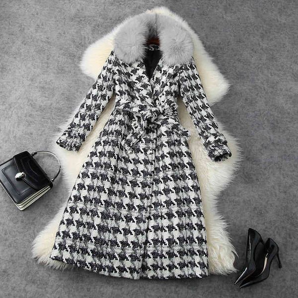 women's trench coats europe female style winter wool coat 50% elegant double plaid breasted tweed c672, Tan;black
women's trench coats europe female style winter wool coat 50% elegant double plaid breasted tweed c672, Tan;black