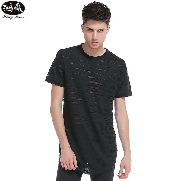 fashionable men's t shirt running long line hole sports short sleeve jerseys, Black;blue
fashionable men's t shirt running long line hole sports short sleeve jerseys, Black;blue