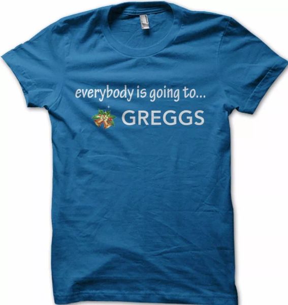 Everybody is going to Greggs sausage manger funny Christmas t-shirt FN9226, White;black
Everybody is going to Greggs sausage manger funny Christmas t-shirt FN9226, White;black