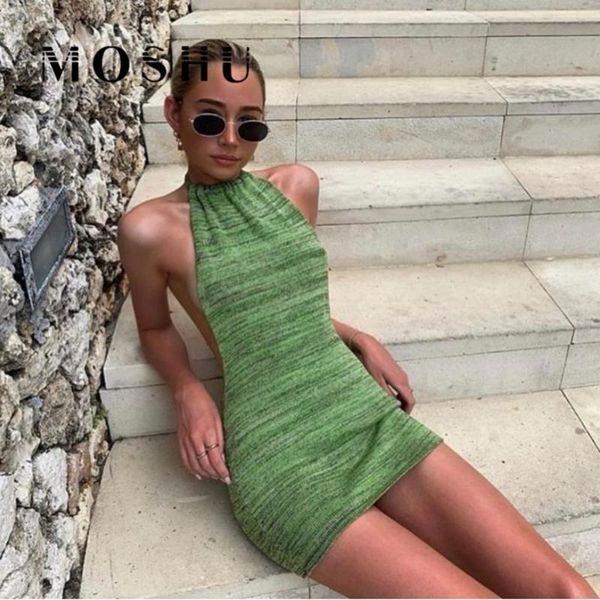 halter mini dresses women backless bodycon skinny club wear sleeveless knitted slim dress summer holiday beach streetwear casual, Black;gray
halter mini dresses women backless bodycon skinny club wear sleeveless knitted slim dress summer holiday beach streetwear casual, Black;gray
