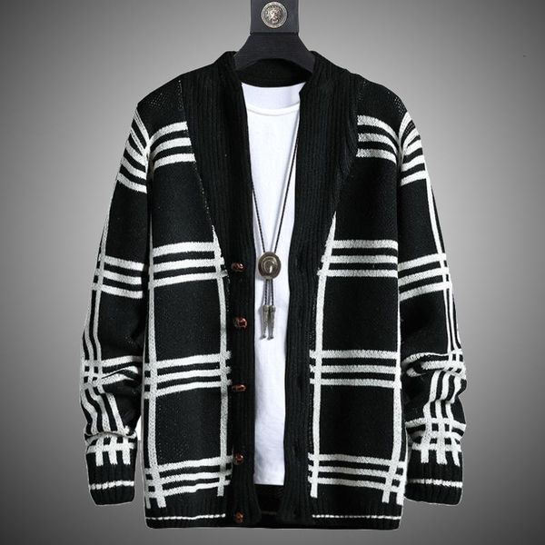 sweaters winter thick men's fashion cardigan knitted men casual long sleeved coat warm lattice sweater male, White;black
sweaters winter thick men's fashion cardigan knitted men casual long sleeved coat warm lattice sweater male, White;black