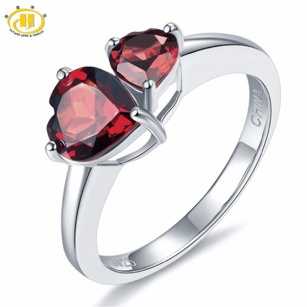 cluster rings hutang 1.89ct natural red garnet double heart solid 925 sterling silver gemstone ring fine jewelry for women birthday gift, Golden;silver
cluster rings hutang 1.89ct natural red garnet double heart solid 925 sterling silver gemstone ring fine jewelry for women birthday gift, Golden;silver