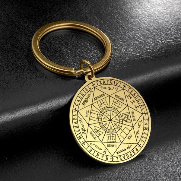 keychains dawapara the seal of seven archangels by asterion solomon kabbalah amulet pendants keyring stainless steel keychain, Silver
keychains dawapara the seal of seven archangels by asterion solomon kabbalah amulet pendants keyring stainless steel keychain, Silver