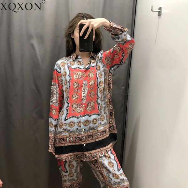 Women's Two Piece Pants Suits Vintage Print Blouse Shirts High Waist Loose Straight Spring Summer Set Women Leisure 02YV, White
Women's Two Piece Pants Suits Vintage Print Blouse Shirts High Waist Loose Straight Spring Summer Set Women Leisure 02YV, White