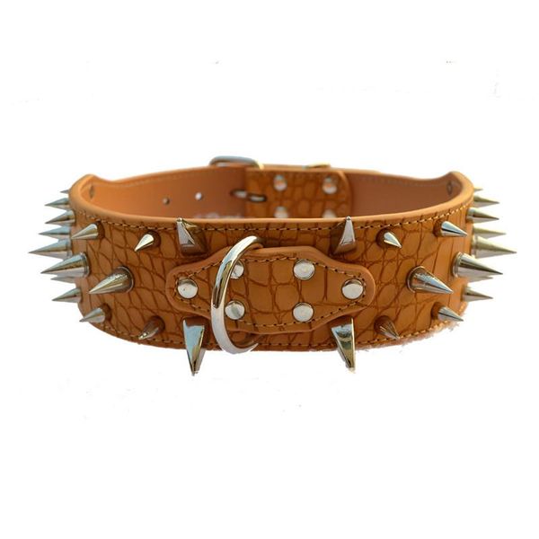 dog collars & leashes large collar 2" width 5 colors sharp spike studded crocodile style medium big pet supplies
dog collars & leashes large collar 2" width 5 colors sharp spike studded crocodile style medium big pet supplies