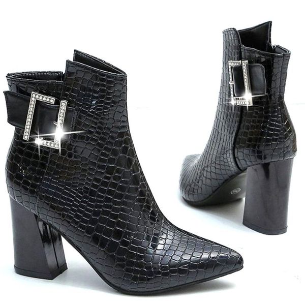 boots brand 2021 high heels pointed toe trendy modern ankle zipper crystals elegant office ladies women shoes, Black
boots brand 2021 high heels pointed toe trendy modern ankle zipper crystals elegant office ladies women shoes, Black