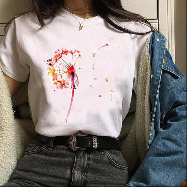 print graphic dandelion plant watercolor women 90s animal printing clothes tees t shirt female womens, White
print graphic dandelion plant watercolor women 90s animal printing clothes tees t shirt female womens, White