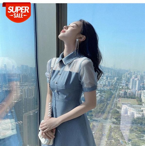 short sleeve dress small doll collar a-line skirt temperament female day #ki5a, Black;gray
short sleeve dress small doll collar a-line skirt temperament female day #ki5a, Black;gray