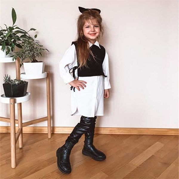 gooporson fashion korean little girls clothes vest&long sleee shirt-dress 2 pieces spring cute teenagers children outfits set 211025, White
gooporson fashion korean little girls clothes vest&long sleee shirt-dress 2 pieces spring cute teenagers children outfits set 211025, White