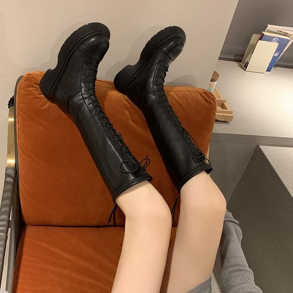 boots women long leather 2022 autumn winter knee high booties ladies thick sole platform botas mujer heels, Black
boots women long leather 2022 autumn winter knee high booties ladies thick sole platform botas mujer heels, Black