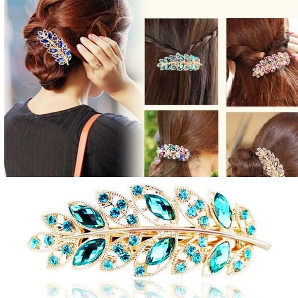 hair clips & barrettes luxe en cristal cheveux clip bijoux les femmes filles elegant accessoires, Golden;silver
hair clips & barrettes luxe en cristal cheveux clip bijoux les femmes filles elegant accessoires, Golden;silver