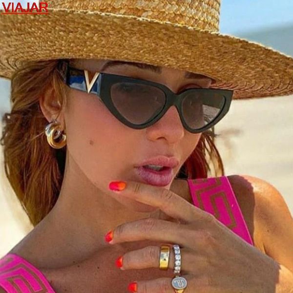 sunglasses vintage cat eye women 2021 fashion luxury designer summer sun glasses men female shdes uv400 gafas de sol, White;black
sunglasses vintage cat eye women 2021 fashion luxury designer summer sun glasses men female shdes uv400 gafas de sol, White;black