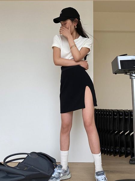 women's shorts cx 2021 summer women vent fashion short skirt high waist worsted stretch package hip casual highlight temperament, White;black
women's shorts cx 2021 summer women vent fashion short skirt high waist worsted stretch package hip casual highlight temperament, White;black