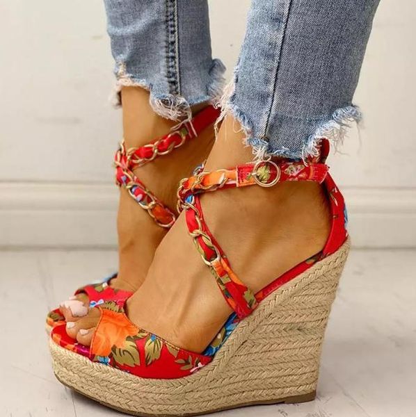 sandals 2021 summer fashion high heels foreign trade women's shoes slope heel, Black
sandals 2021 summer fashion high heels foreign trade women's shoes slope heel, Black