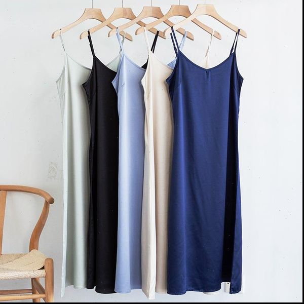 fashion summer spaghetti womens dresses satin long very soft smooth plus size s 4xl m30262, Black;gray
fashion summer spaghetti womens dresses satin long very soft smooth plus size s 4xl m30262, Black;gray