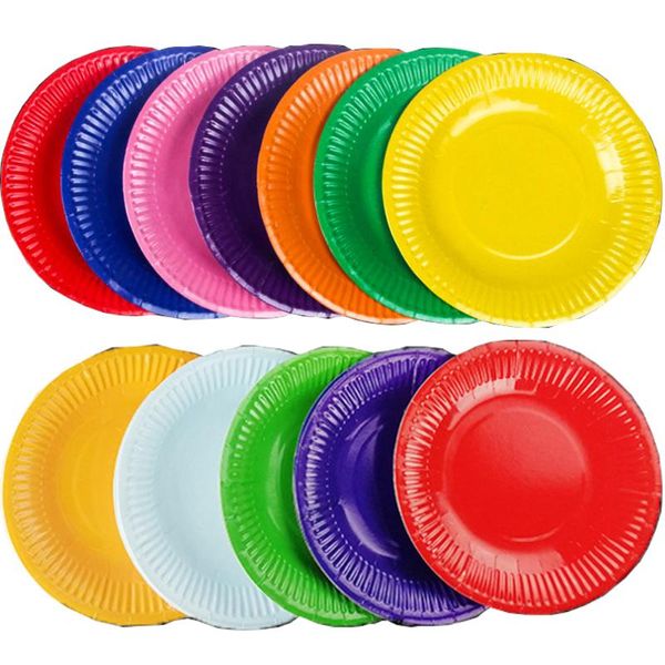disposable dinnerware 9 inch 23cm solid color round paper plate dish 20pcs for cookie desert and children diy drawing painting
disposable dinnerware 9 inch 23cm solid color round paper plate dish 20pcs for cookie desert and children diy drawing painting