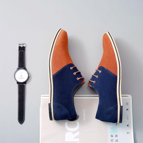 dress shoes fashion men casual flats lace-up male suede oxfords leather zapatillas hombre size 38-48, Black
dress shoes fashion men casual flats lace-up male suede oxfords leather zapatillas hombre size 38-48, Black