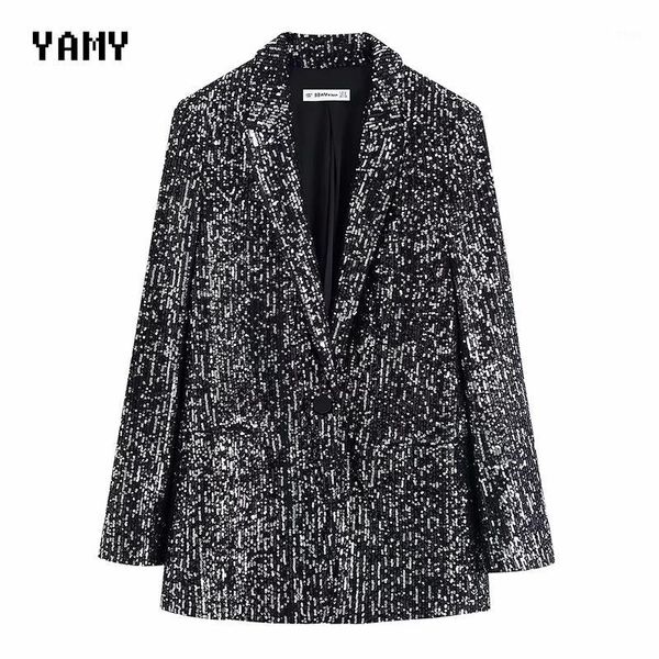 women's suits & blazers womens sequined suit long sleeve blingbling notched casual jacket coat fashion female zora 20211, White;black
women's suits & blazers womens sequined suit long sleeve blingbling notched casual jacket coat fashion female zora 20211, White;black