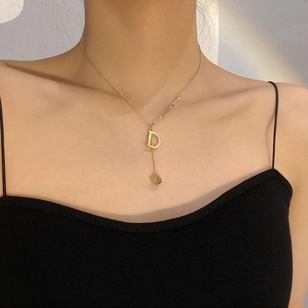 pendant necklaces retro d letter titanium steel necklace female light luxury 2021 tassel square net red clavicle chain, Silver
pendant necklaces retro d letter titanium steel necklace female light luxury 2021 tassel square net red clavicle chain, Silver