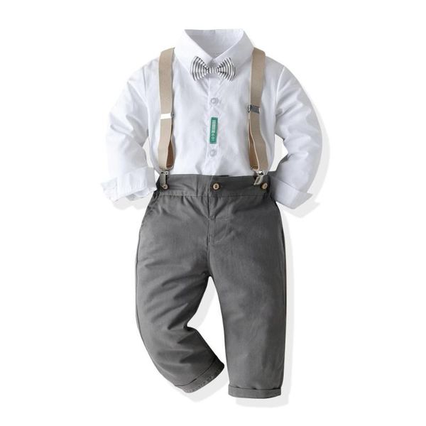 clothing sets baby boy romper toddler children overalls long sleeve jumpsuits suit kids set winter bow tie birthday clothes 0 to 6 y, White
clothing sets baby boy romper toddler children overalls long sleeve jumpsuits suit kids set winter bow tie birthday clothes 0 to 6 y, White