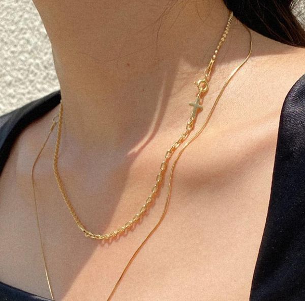 chains asymmetry necklace authentic 925 sterling silver round coin & rolo oval chain station cross pendant c-b959
chains asymmetry necklace authentic 925 sterling silver round coin & rolo oval chain station cross pendant c-b959