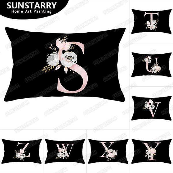 cushion/decorative pillow 26 alphabet flower throw pillowcase for home decorative pillows covers black rectangle letter cushion cover 30*50c
cushion/decorative pillow 26 alphabet flower throw pillowcase for home decorative pillows covers black rectangle letter cushion cover 30*50c