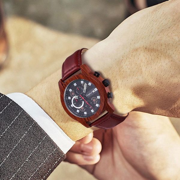 wristwatches 2021 real rushed goffel brand men's watch amazon sports wood waterproof quartz, Slivery;brown
wristwatches 2021 real rushed goffel brand men's watch amazon sports wood waterproof quartz, Slivery;brown