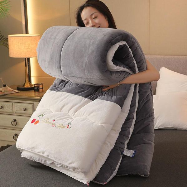 milk fleece quilt winter double-sided cotton thickened warm plush core flannel comforters & sets
milk fleece quilt winter double-sided cotton thickened warm plush core flannel comforters & sets