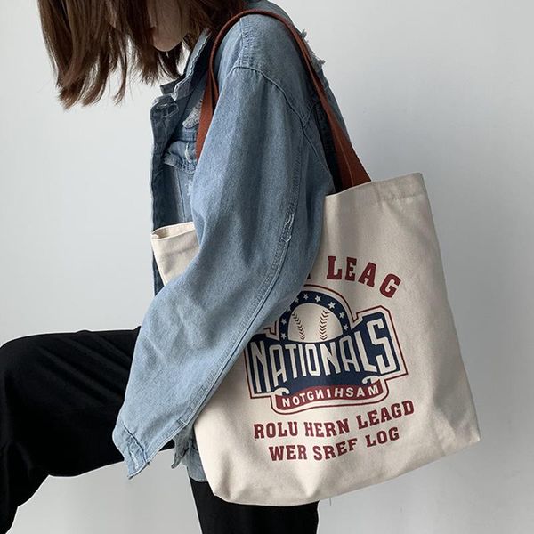 large capacity travel canvas bag women's single shoulder bags letters ins art students casual shopper evening
large capacity travel canvas bag women's single shoulder bags letters ins art students casual shopper evening