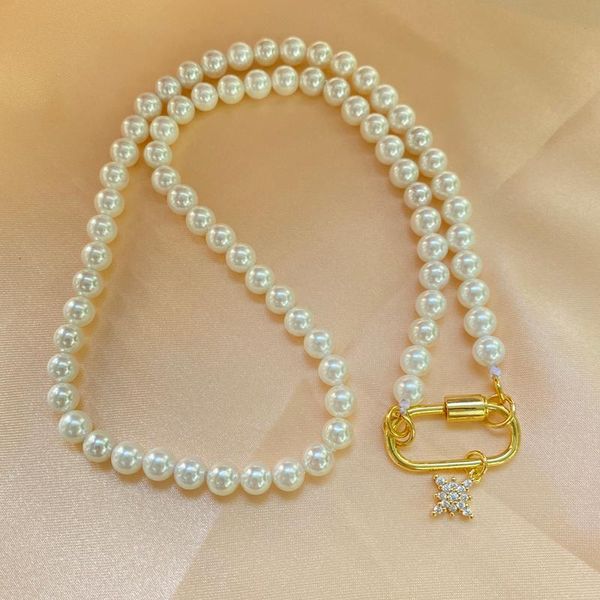 chains decoration diversity wholesale custom charming button cz star pearl beads pendant necklace, Silver
chains decoration diversity wholesale custom charming button cz star pearl beads pendant necklace, Silver