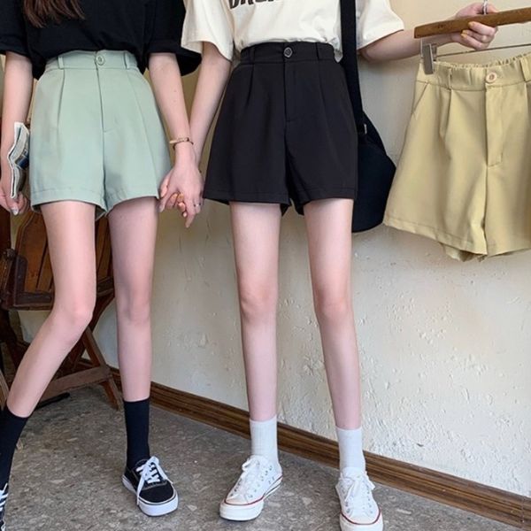 women's summer 2020 new high waist thin style loose drop wide leg pants casual a-line suit shorts fashion, White;black
women's summer 2020 new high waist thin style loose drop wide leg pants casual a-line suit shorts fashion, White;black