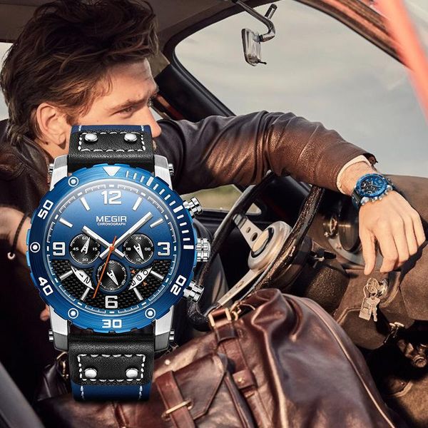 wristwatches megir men's watch chronograph luminous waterproof sports quartz watches relogio masculino male clock, Slivery;brown
wristwatches megir men's watch chronograph luminous waterproof sports quartz watches relogio masculino male clock, Slivery;brown