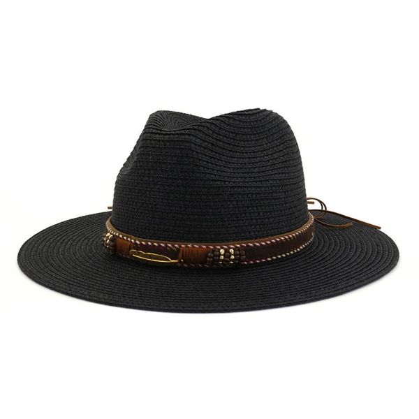 wide brim hats fashion summer sun caps men women retro western cowboy riding with leather belt cap straw streetwear hat ll4, Blue;gray
wide brim hats fashion summer sun caps men women retro western cowboy riding with leather belt cap straw streetwear hat ll4, Blue;gray