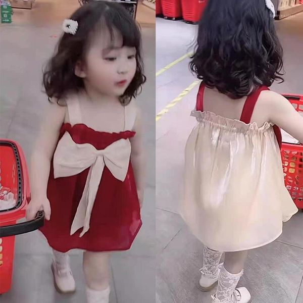 girl's dresses girls bowknot sling skirt 2021 summer korean princess dress1, Red;yellow
girl's dresses girls bowknot sling skirt 2021 summer korean princess dress1, Red;yellow