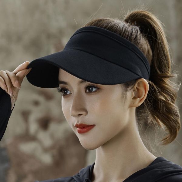 elastic sun hat visors for women men in outdoor sports jogging running tennis sport visor wide brim hats, Blue;gray
elastic sun hat visors for women men in outdoor sports jogging running tennis sport visor wide brim hats, Blue;gray