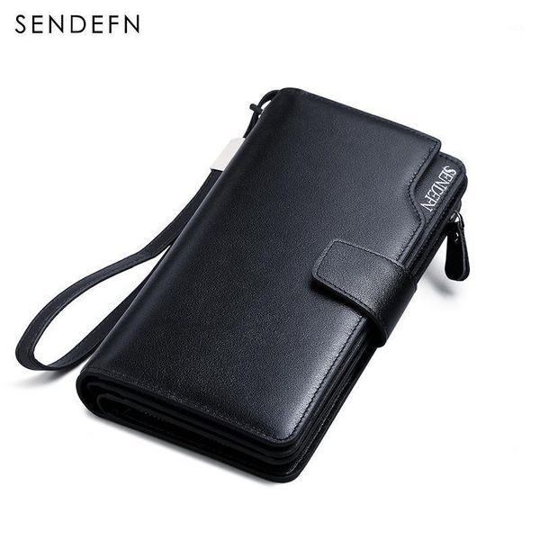 wallets luxury genuine leather men long purse sendefn man wallet card holder male clutch zipper coin pocket1, Red;black
wallets luxury genuine leather men long purse sendefn man wallet card holder male clutch zipper coin pocket1, Red;black
