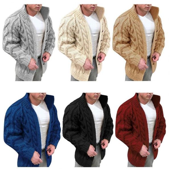 men's sweaters drop cardigan sweater stretchy long sleeve stand collar twist texture thermal coat for winter, White;black
men's sweaters drop cardigan sweater stretchy long sleeve stand collar twist texture thermal coat for winter, White;black
