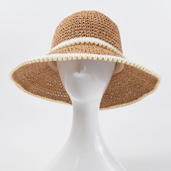 wide brim hats korea stylish summer for women fashion 2021 straw visor pearl hat and caps crochet bucket beach accessories, Blue;gray
wide brim hats korea stylish summer for women fashion 2021 straw visor pearl hat and caps crochet bucket beach accessories, Blue;gray