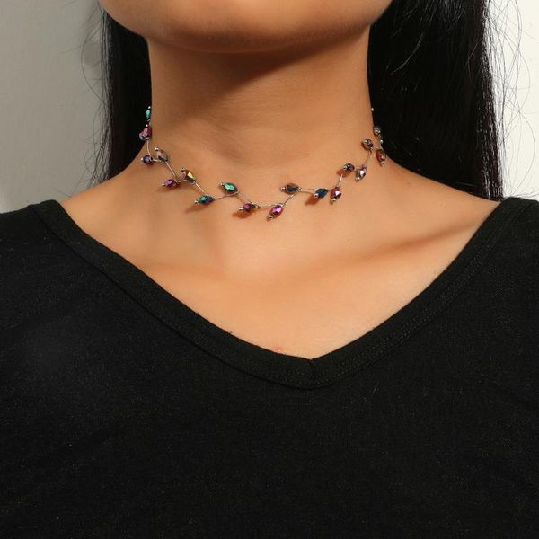 chains handmade colorful crystal bead geometric long necklace vintage statement party jewelry collar, Silver
chains handmade colorful crystal bead geometric long necklace vintage statement party jewelry collar, Silver