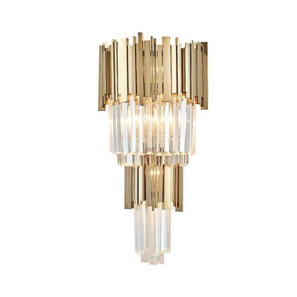 wall lamp art deco led postmodern stainless steel crystal golden clear light sconce for bedroom
wall lamp art deco led postmodern stainless steel crystal golden clear light sconce for bedroom
