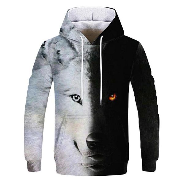 men's hoodies & sweatshirts fashion men long sleeve ice and fire eyes wolf printed sweatshirt streetwear clothing harajuku hoodie, Black
men's hoodies & sweatshirts fashion men long sleeve ice and fire eyes wolf printed sweatshirt streetwear clothing harajuku hoodie, Black