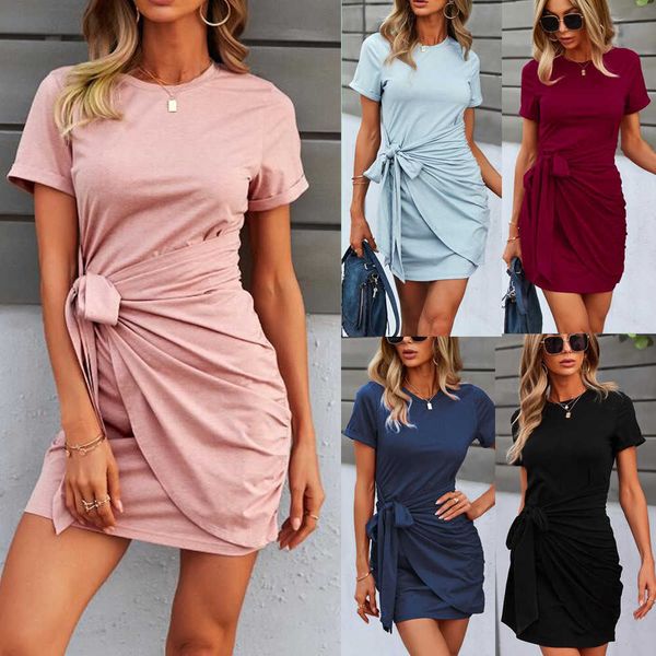 women's summer casual dress bodycon ruched tie waist mini dresses, Black;gray
women's summer casual dress bodycon ruched tie waist mini dresses, Black;gray