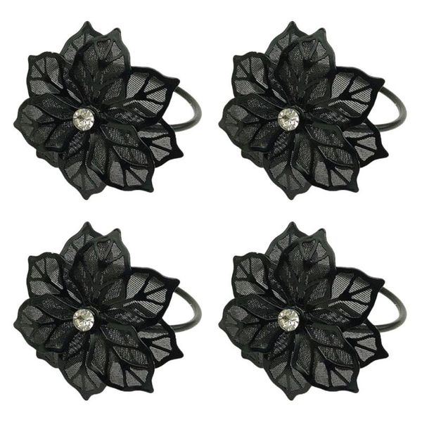 napkin rings 4pcs ring metal mesh flower elegant buckle holder for dinner wedding party (black)
napkin rings 4pcs ring metal mesh flower elegant buckle holder for dinner wedding party (black)
