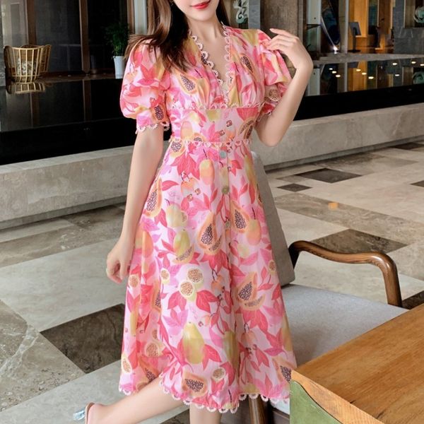 vintage summer sweet floral printed v-neck single breasted puff sleeve women female a-line high waist vacation midi dress 210518, Black;gray
vintage summer sweet floral printed v-neck single breasted puff sleeve women female a-line high waist vacation midi dress 210518, Black;gray