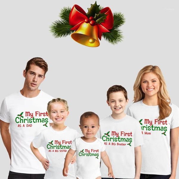 family matching outfits my first christmas as dad mom big brother sister clothes kids t-shirt born baby girls boys romper xmas party, Blue
family matching outfits my first christmas as dad mom big brother sister clothes kids t-shirt born baby girls boys romper xmas party, Blue