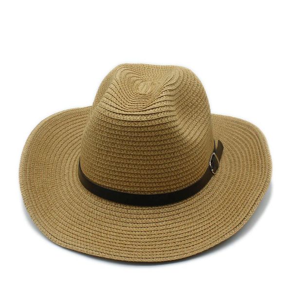 cloches fashion women men summer straw folding wide brim cowboy hat for gentleman cowgirl jazz seaside toca sombrero cap with leather, Blue;gray
cloches fashion women men summer straw folding wide brim cowboy hat for gentleman cowgirl jazz seaside toca sombrero cap with leather, Blue;gray
